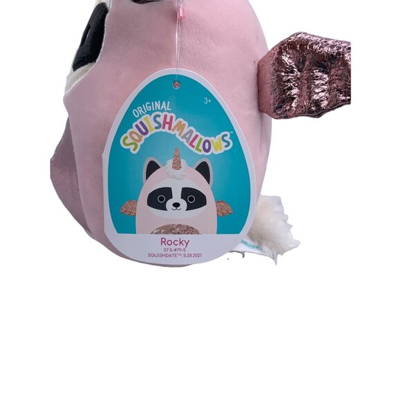 Rocky the Racoon in Grecia Pegasus Costume Squishmallow Plush Stuffed Animal NWT - Picture 2 of 7